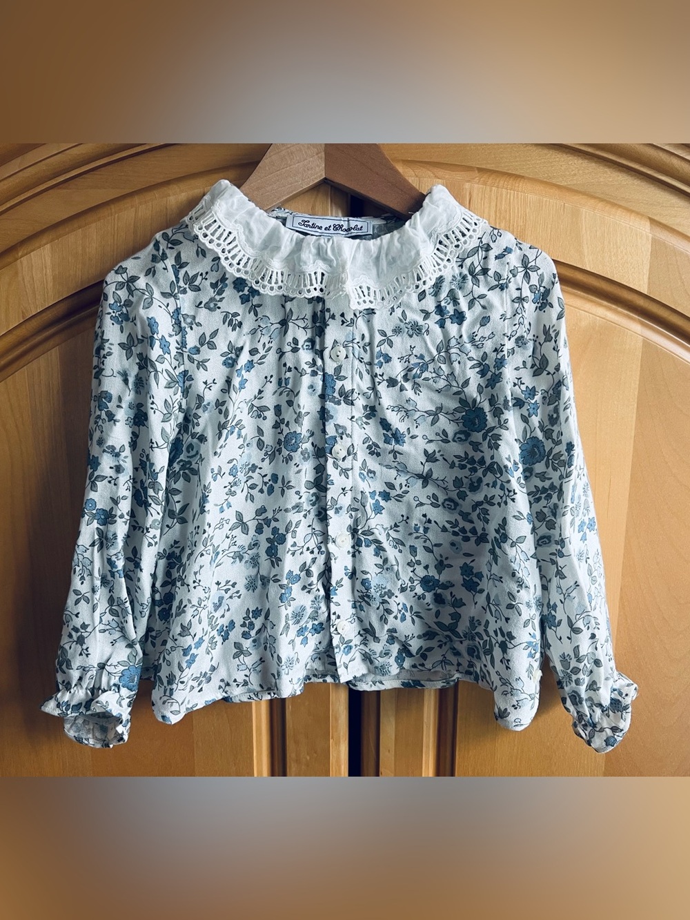 Tartine et Chocolat exquisite fall floral blouse size 3T